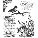 Urban Tapestry ... set of 5 cling rubber stamps by Tim Holtz