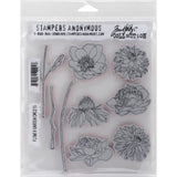 Tim Holtz Cling Stamps - Flower Garden
