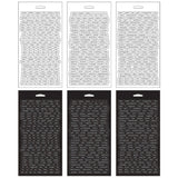 Chitchat Stickers - Tim Holtz Idea-Ology ... A collection of words and phrases to create your own conversation. 6 (six) sheets with 1088 stickers.