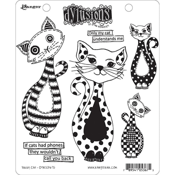 Dylusions by Dyan Reaveley - Cling Stamps - Puddy Cat