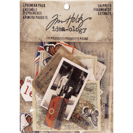 Tim Holtz Idea-Ology Ephermera ... Snippets - Teeny Tiny Die Cuts for Art