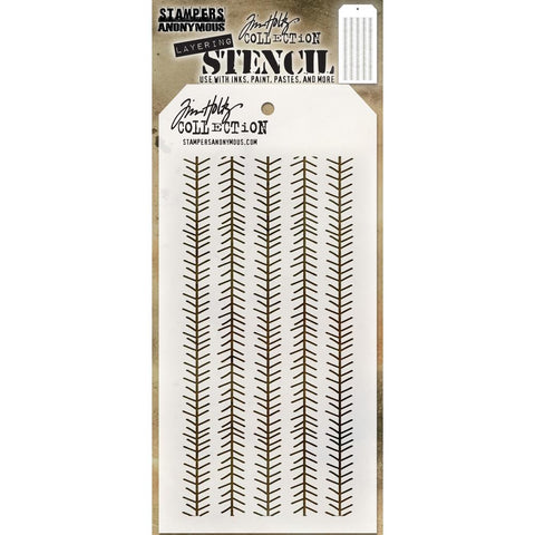 Tim Holtz stencil for arts and crafts - tinsel