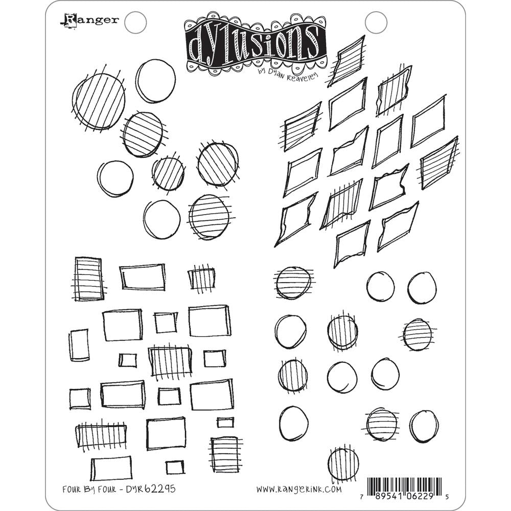 Dylusions by Dyan Reaveley - Cling Stamps - Four by Four
