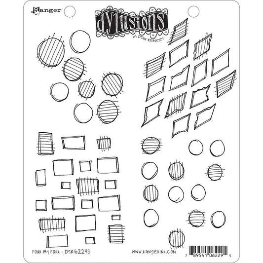 Dylusions by Dyan Reaveley - Cling Stamps - Four by Four