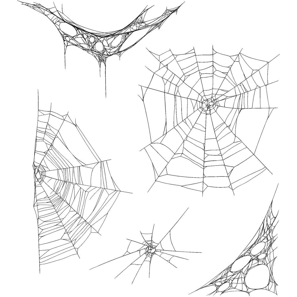 Tangled Webs ... Cling Rubber Stamp Set by Tim Holtz - 5 Designs