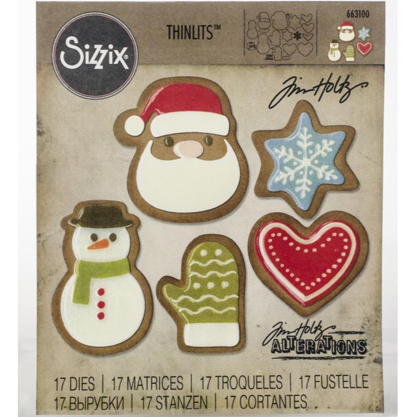 Tim Holtz Thinlits - Die Cutting Set by Sizzix - Fresh Baked Set 1