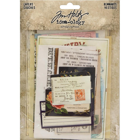 Tim Holtz Idea-Ology Layers - Remnants ... an eclectic collection of printed memorabilia