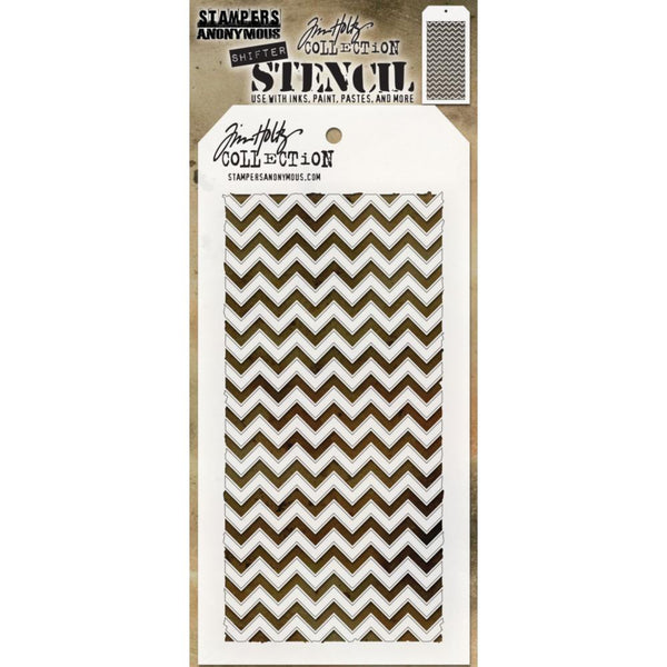Shifter Chevron - Tim Holtz Stencil for Layering and Creating Unique Patterns