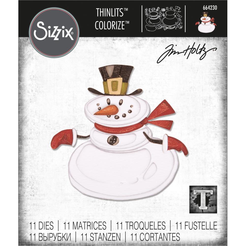 Mr Snowman by Tim Holtz for Sizzix - Thinlits Die Cutting Templates id 664230