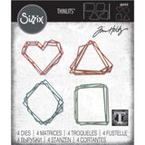 Tim Holtz Thinlits Die Cutting Set by Sizzix - Geo Frames