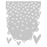 templates for the Tim Holtz Thinlits Die Cutting Set by Sizzix - Falling Hearts 664415