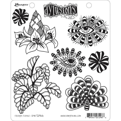 Foliage Fillers ... rubber stamp set from Dylusions by Dyan Reaveley