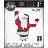 Tim Holtz Thinlits Colorize Dies by Sizzix - Papercut Christmas Santa Claus