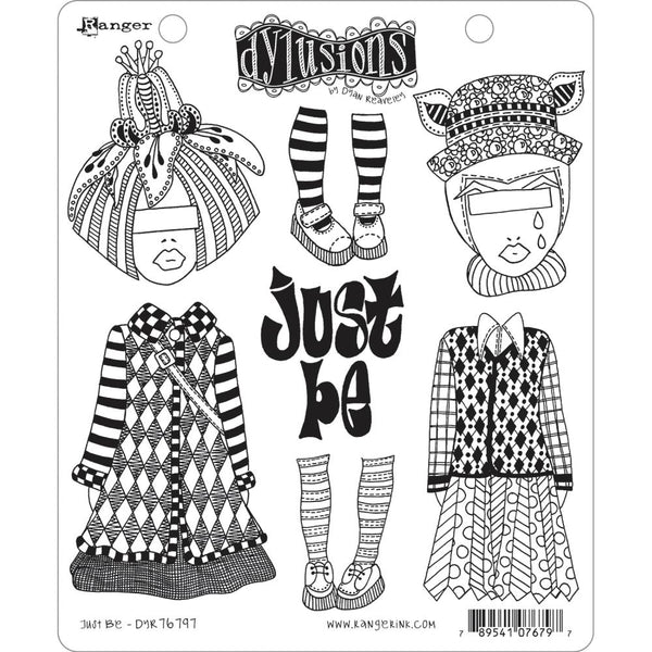 Dylusions by Dyan Reaveley - Cling Stamps - Just Be