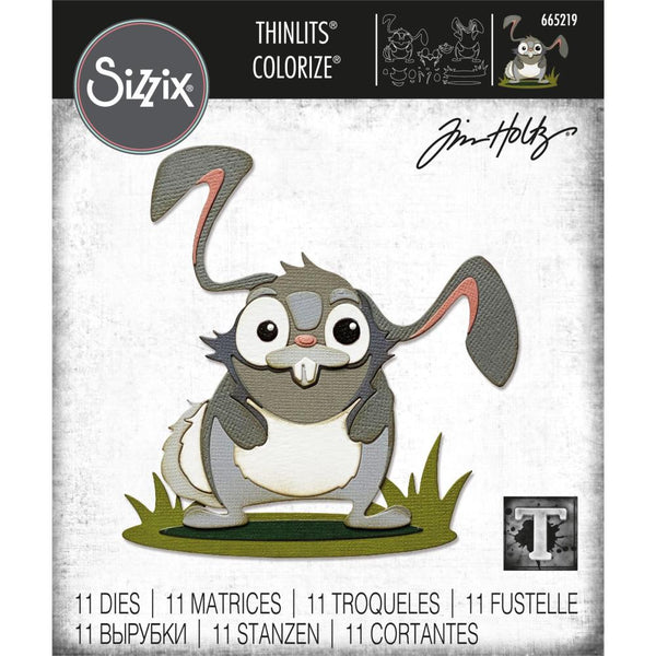 Tim Holtz Thinlits Colorize Dies by Sizzix - Oliver the Rabbit