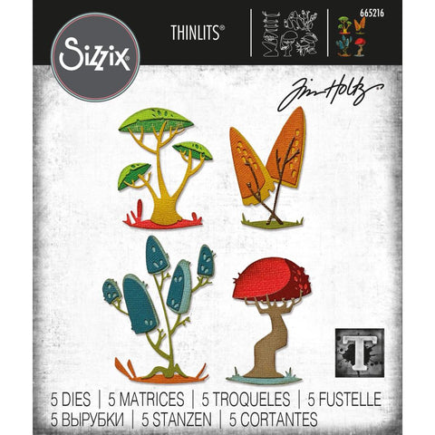 Tim Holtz Thinlits Die Cutting Set by Sizzix - Funky Toadstools