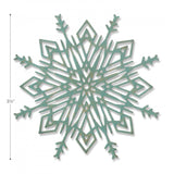 sample showing the size of Sizzix Tim Holtz Flurry 4 - die cutting template