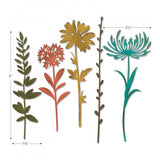 displaying the size for Wildflower Stems (no.1) ... Thinlits Die Cutting Templates by Tim Holtz