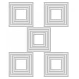 Tim Holtz Thinlits Die Cutting Set by Sizzix - Stacked Tiles Squares