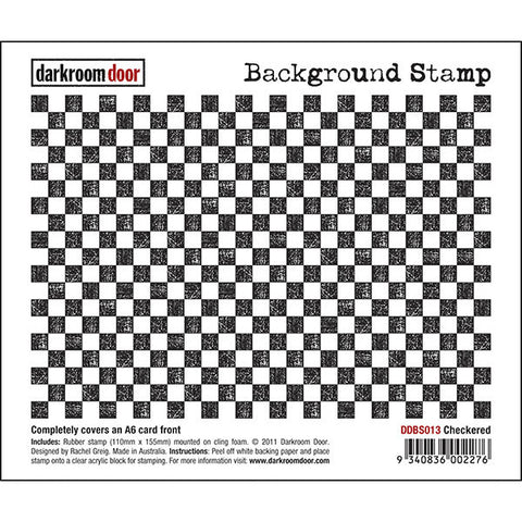Background Stamp - Checkered - Darkroom Door