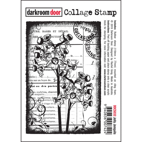 Darkroom Door - Collage Stamp - Jolly Jonquils
