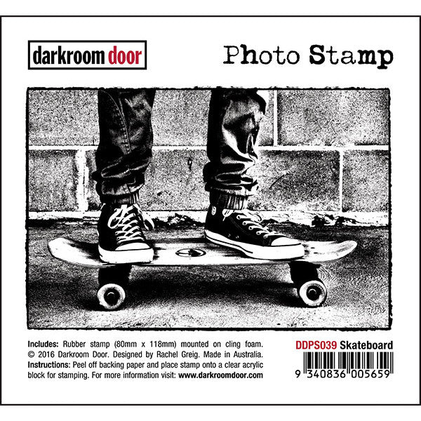 Darkroom Door - Photo Stamp - Skateboard