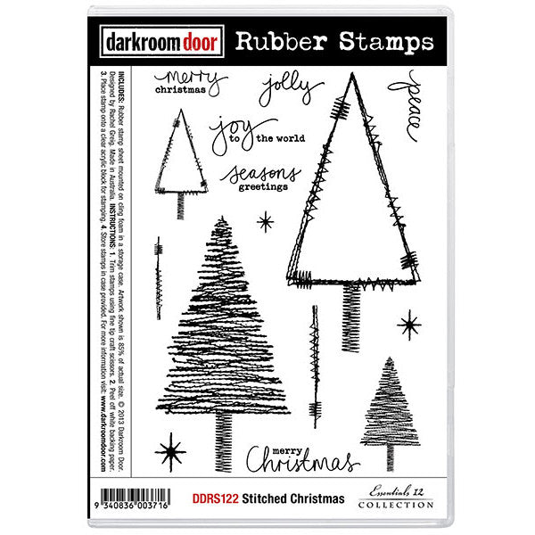 Rubber Stamp Set - Stitched Christmas - Darkroom Door