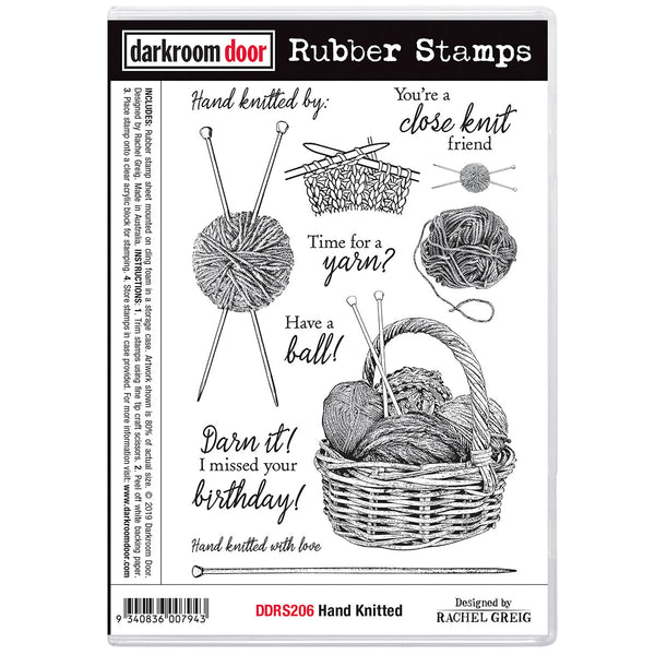 Hand Knitted ... rubber stamps by Darkroom Door