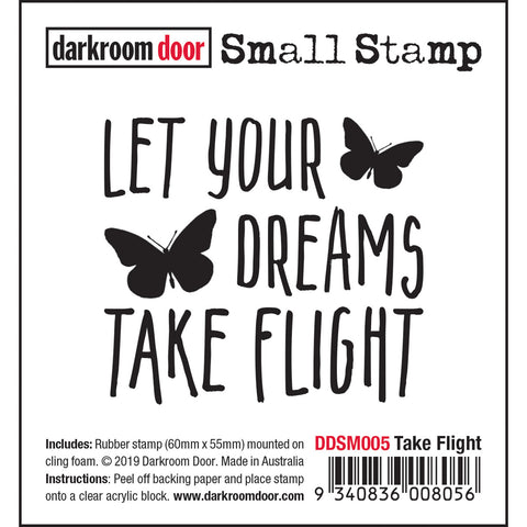 Take Flight - Small Rubber Stamp by Darkroom Door