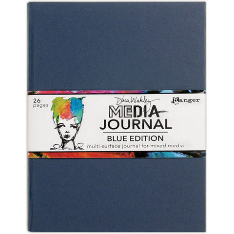 Dina Wakley Media - Blue Edition Art Journal for Mixed Media, image of the cover