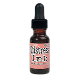 example of a Distress Reinker (Re-Inker) ... choose any 1 (one) colour - by Tim Holtz, Ranger. Each glass bottle with an eyedropper applicator contains .5 fl oz (14ml) of concentrated Distress Ink, in the colour of Saltwater Taffy, a peachy beachside pink