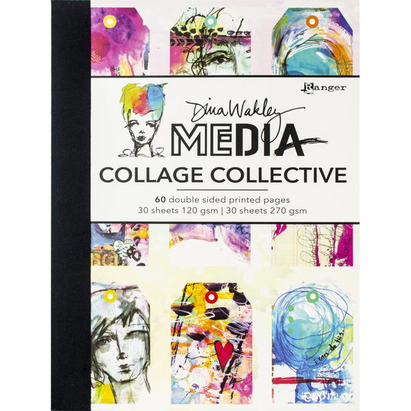 Dina Wakley 6X4 Media Collage Sparks: Collection 3, 20/Pkg