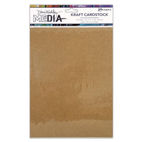 Kraft Cardstock, Smooth light brown, tan, mixed media paper  ... Dina Wakley MEdia by Ranger - 10 sheets, 7.5" x 10".