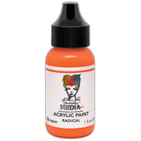 Acrylic Paint - Choose any 1 (one) colour ... by Dina Wakley MEdia and Ranger Ink. Each bottle holds 1 fl oz (29ml) of thick buttery acrylic paint and has a fine tipped nozzle. Over 30 beautiful versatile colours, scroll down to see them all. Photo of Radical, ultra bright orange