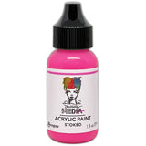 Acrylic Paint - Choose any 1 (one) colour ... by Dina Wakley MEdia and Ranger Ink. Each bottle holds 1 fl oz (29ml) of thick buttery acrylic paint and has a fine tipped nozzle. Over 30 beautiful versatile colours, scroll down to see them all. Photo of Stoked, ultra bright pink.