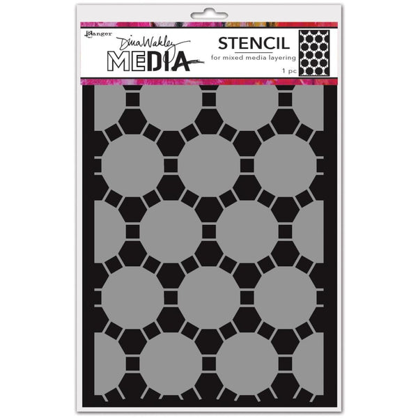 Connected Dots - Dina Wakley Media - Stencil and Mask for visual arts and mixed media