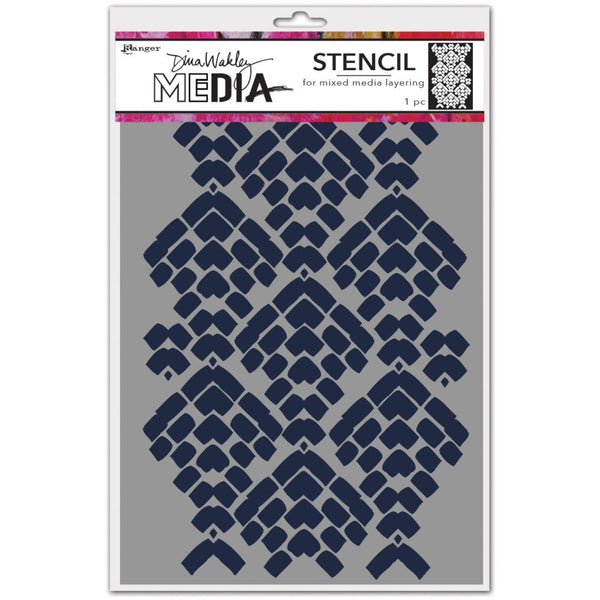 Mosaic Cobblestones - Dina Wakley Media - Stencil and Mask for visual arts and mixed media