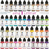 Acrylic Paint - Choose any 1 (one) colour ... by Dina Wakley MEdia and Ranger Ink. Each bottle holds 1 fl oz (29ml) of thick buttery acrylic paint and has a fine tipped nozzle. Over 30 essential colours at Art by Jenny in Australia