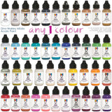 Acrylic Paint - Choose any 1 (one) colour ... by Dina Wakley MEdia and Ranger Ink. Each bottle holds 1 fl oz (29ml) of thick buttery acrylic paint and has a fine tipped nozzle. Over 30 essential colours at Art by Jenny in Australia