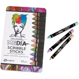 Dina Wakley Media Scribble Sticks in metallics and pastels by Ranger from Art by Jenny