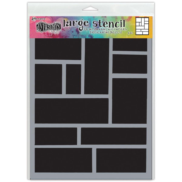 Dylusions Stencil - Large 9x12 - Blocking