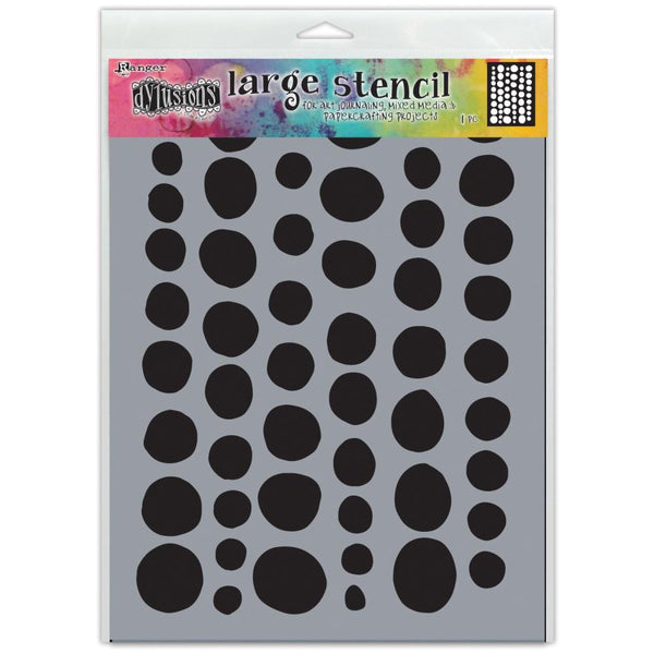 Dylusions Stencil - Large 9x12 - Coins
