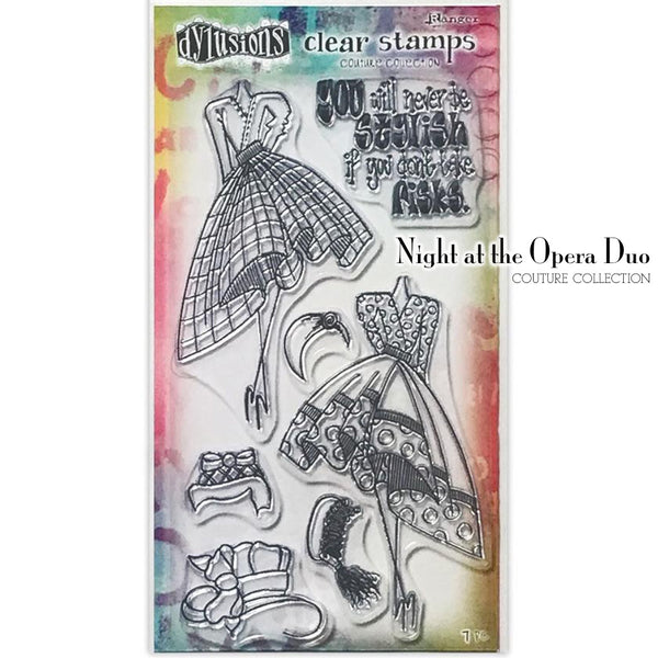Dylusions by Dyan Reaveley - Couture Stamps - Night at the Opera Duo