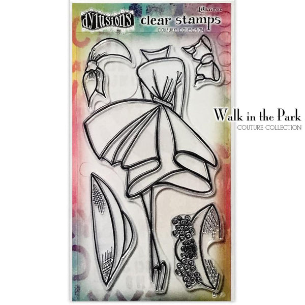 Dylusions by Dyan Reaveley - Couture Stamps - Walk in the Park