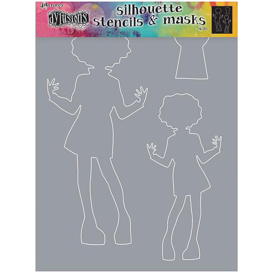 Large Silhouette Stencil by Dyan Reaveley of Dylusions ... Maisie