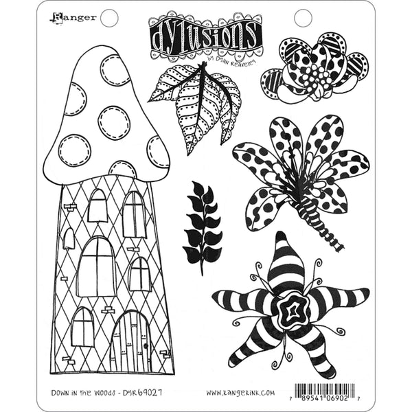Dylusions by Dyan Reaveley - Rubber Stamps - Down in the Woods