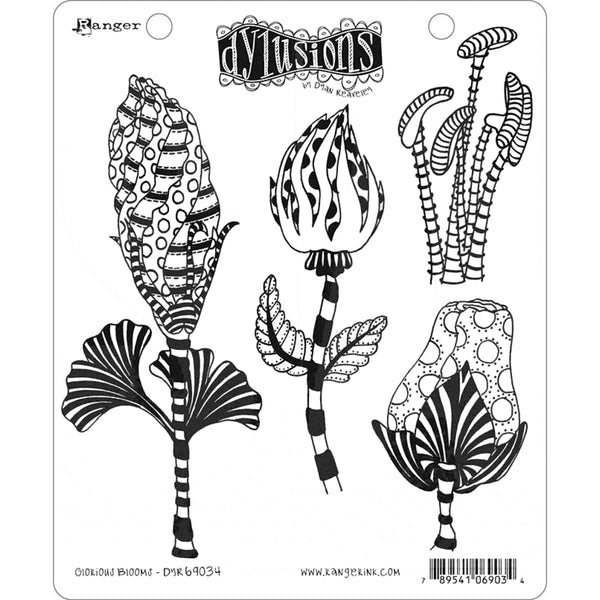 Dylusions by Dyan Reaveley - Rubber Stamps - Glorious Blooms
