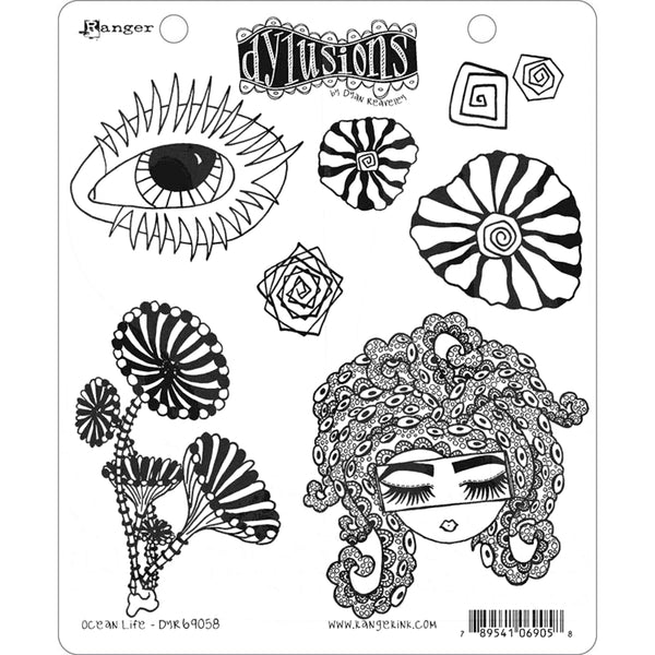 Dylusions by Dyan Reaveley - Rubber Stamps - Ocean Life