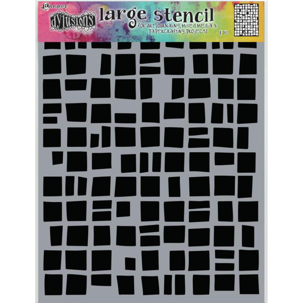 Betsy's Blocks ... Large Stencil by Dyan Reaveley of Dylusions