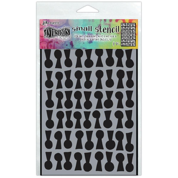 Dylusions by Dyan Reaveley stencil featuring keyholes